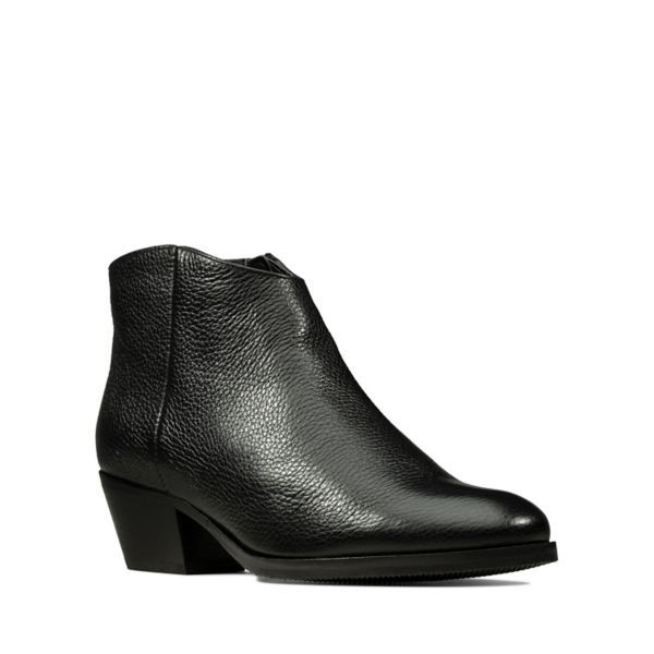 Clarks Womens Mila Myth Ankle Boots Black | UK-685937